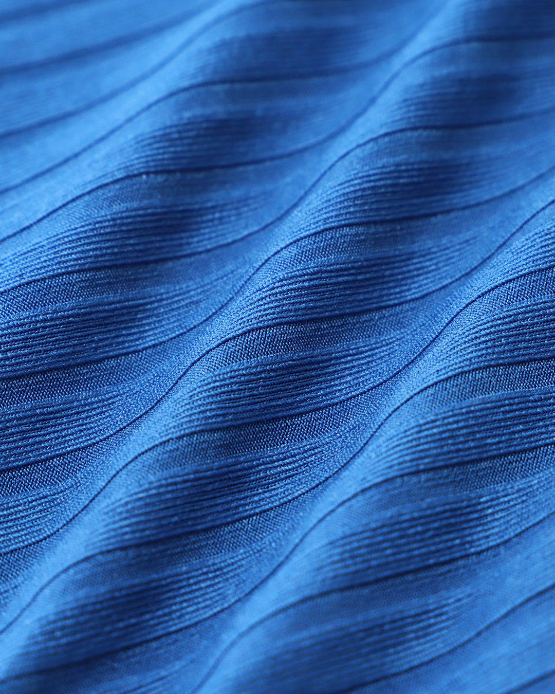 Blue Textured Triangle Bikini Set