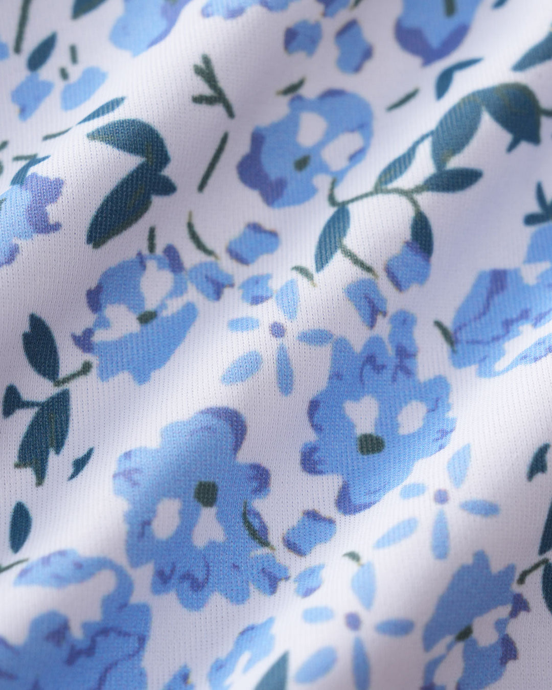 Blue Floral Triangle Bikini Set