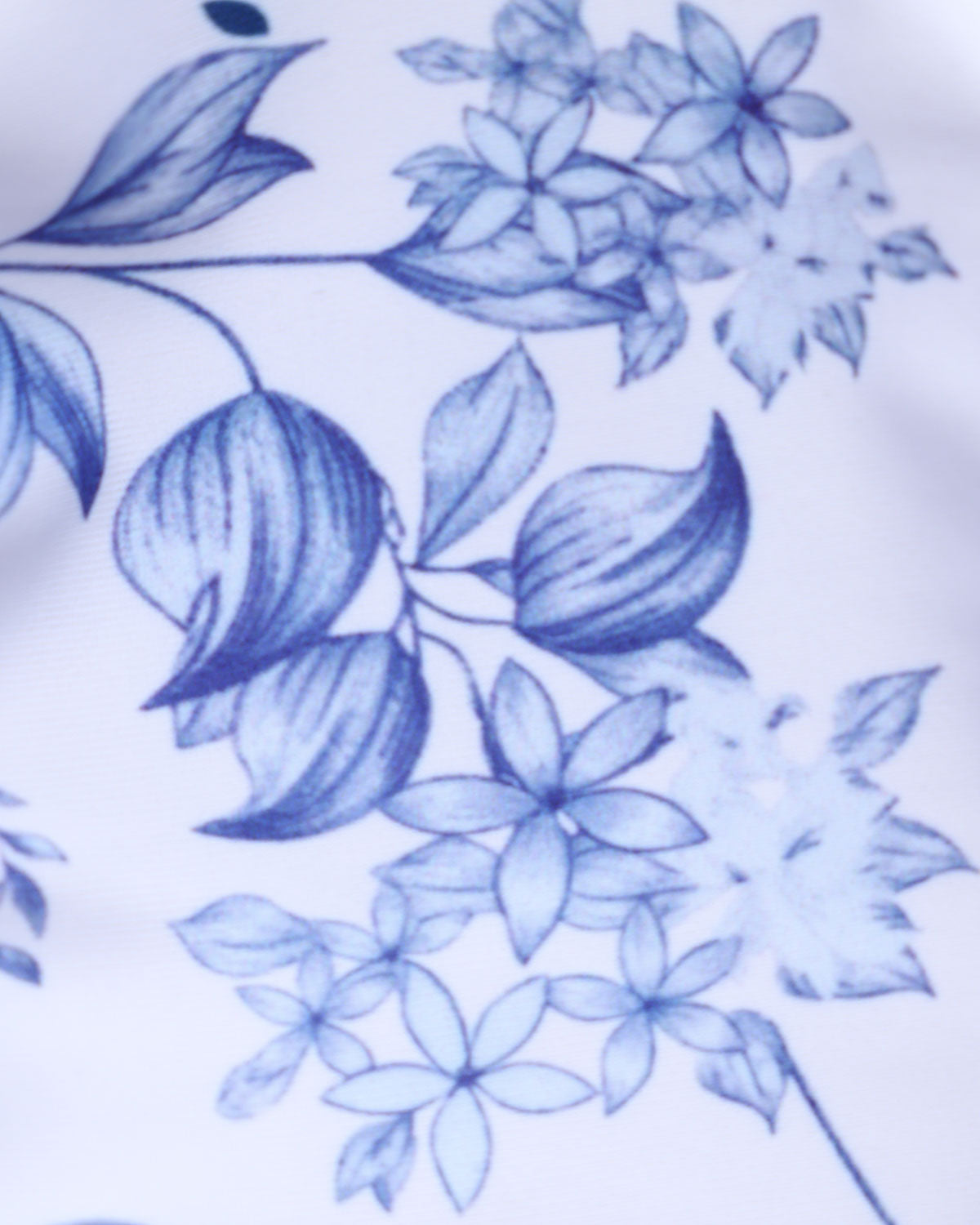 White Floral Tie Strap Triangle Bikini Set