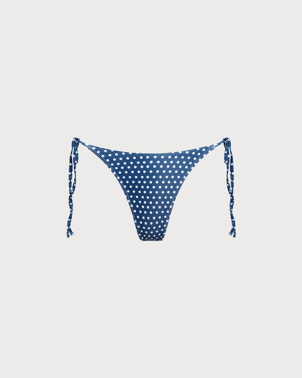 Blue Polka Dot Underwire Bikini Set