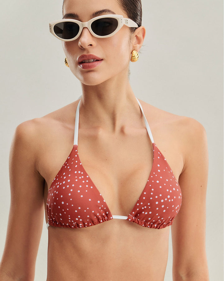 Red Polka Dot Bikini Set