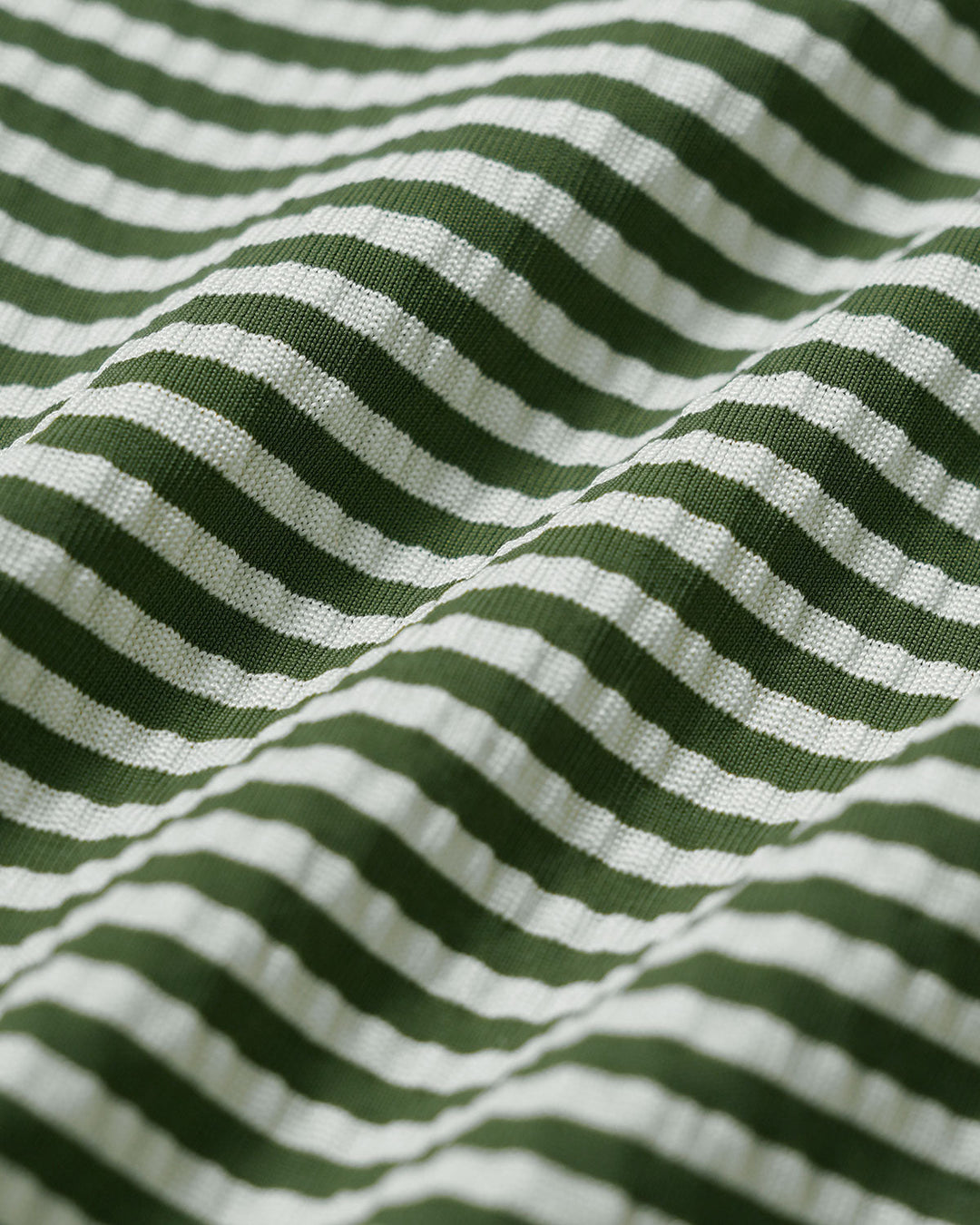 Army Green Striped Bralette Bikini Set