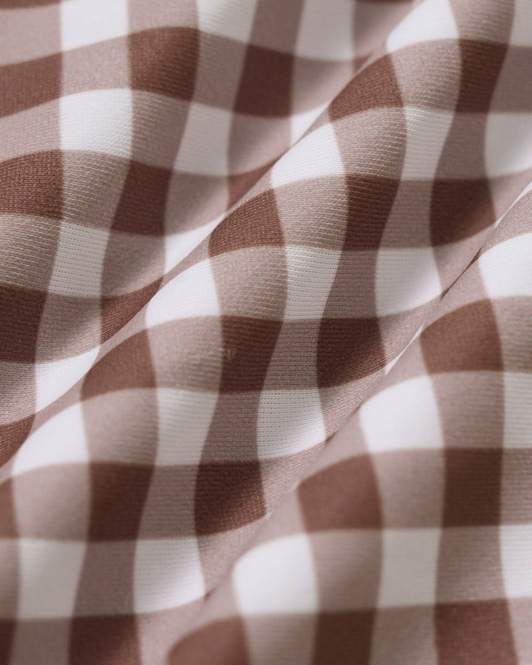 Coffee Plaid Halter Bikini Sets