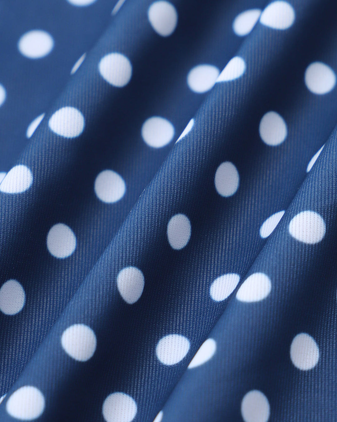 Blue Polka Dot One Piece Swimwear
