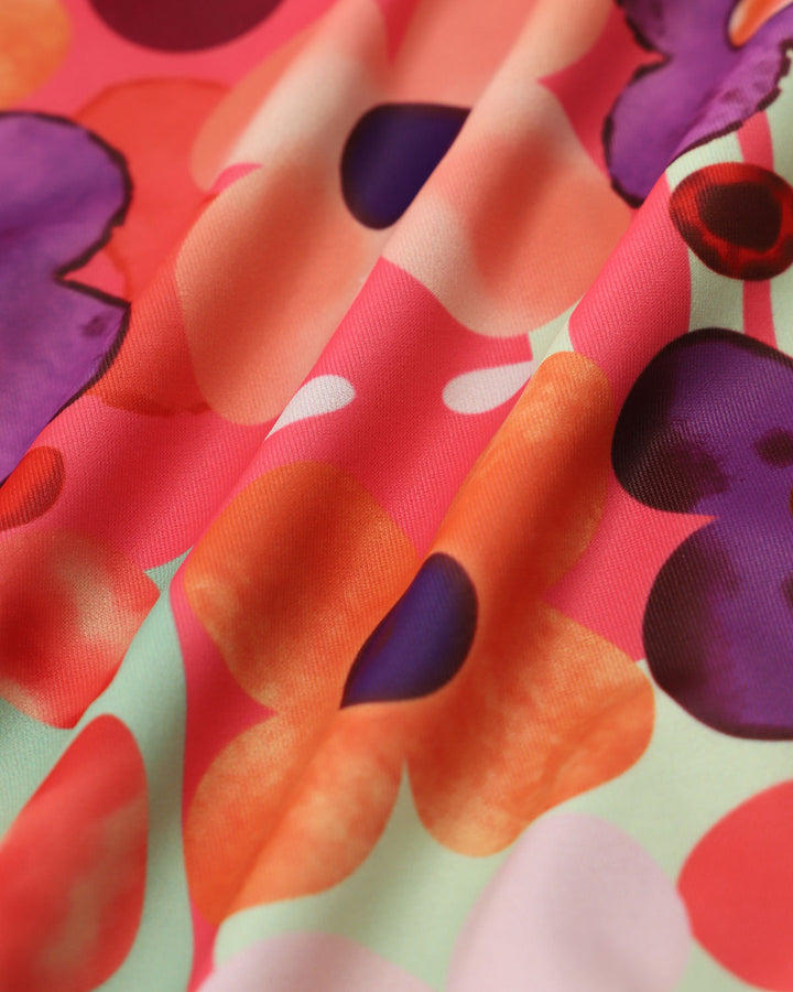 Red Floral One-Piece Swimsuit