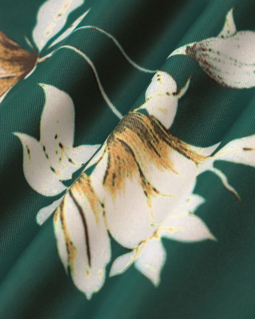 Green Floral Backless One Piece Swimwear