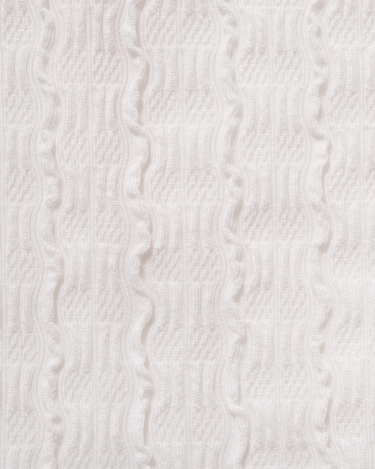 White Textured Cut Out One-Piece