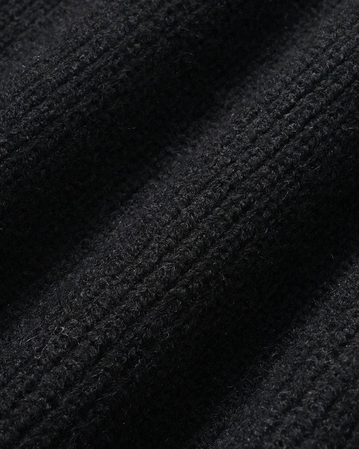 Black Turtle Batwing Sleeve Sweater