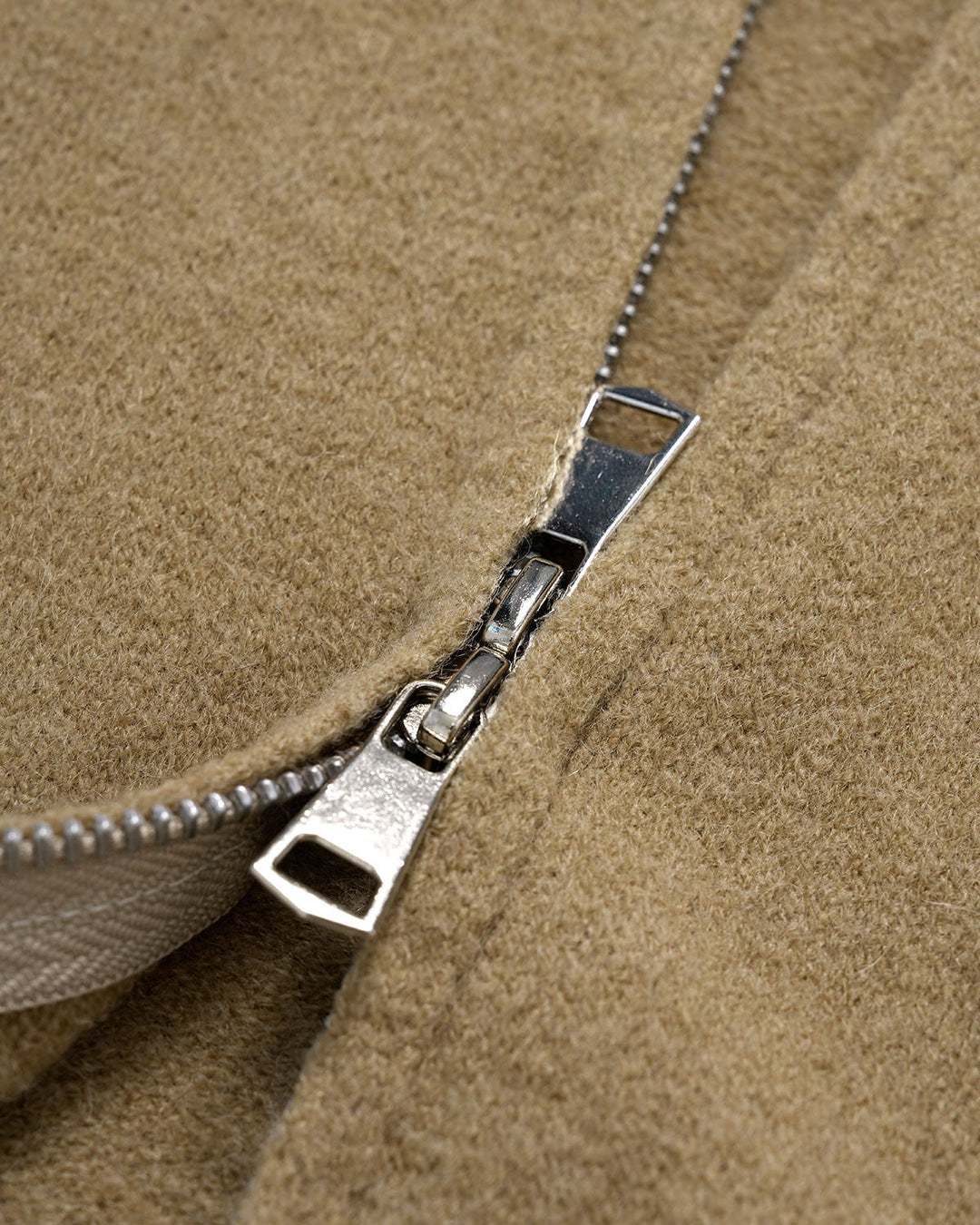 Khaki Hooded Knit Cardigan