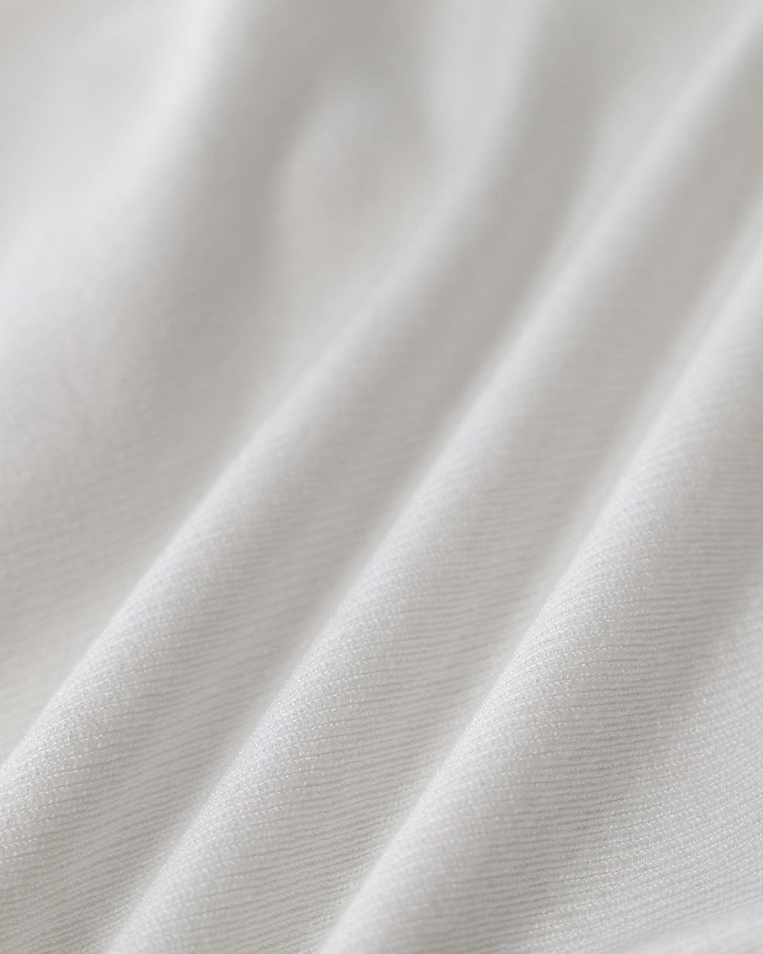 White Ruched Single Breasted Cardigan