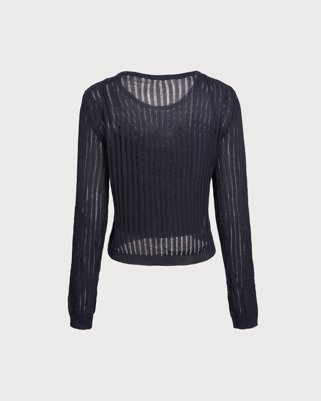 Navy Pullover Sweater Two-Piece Set