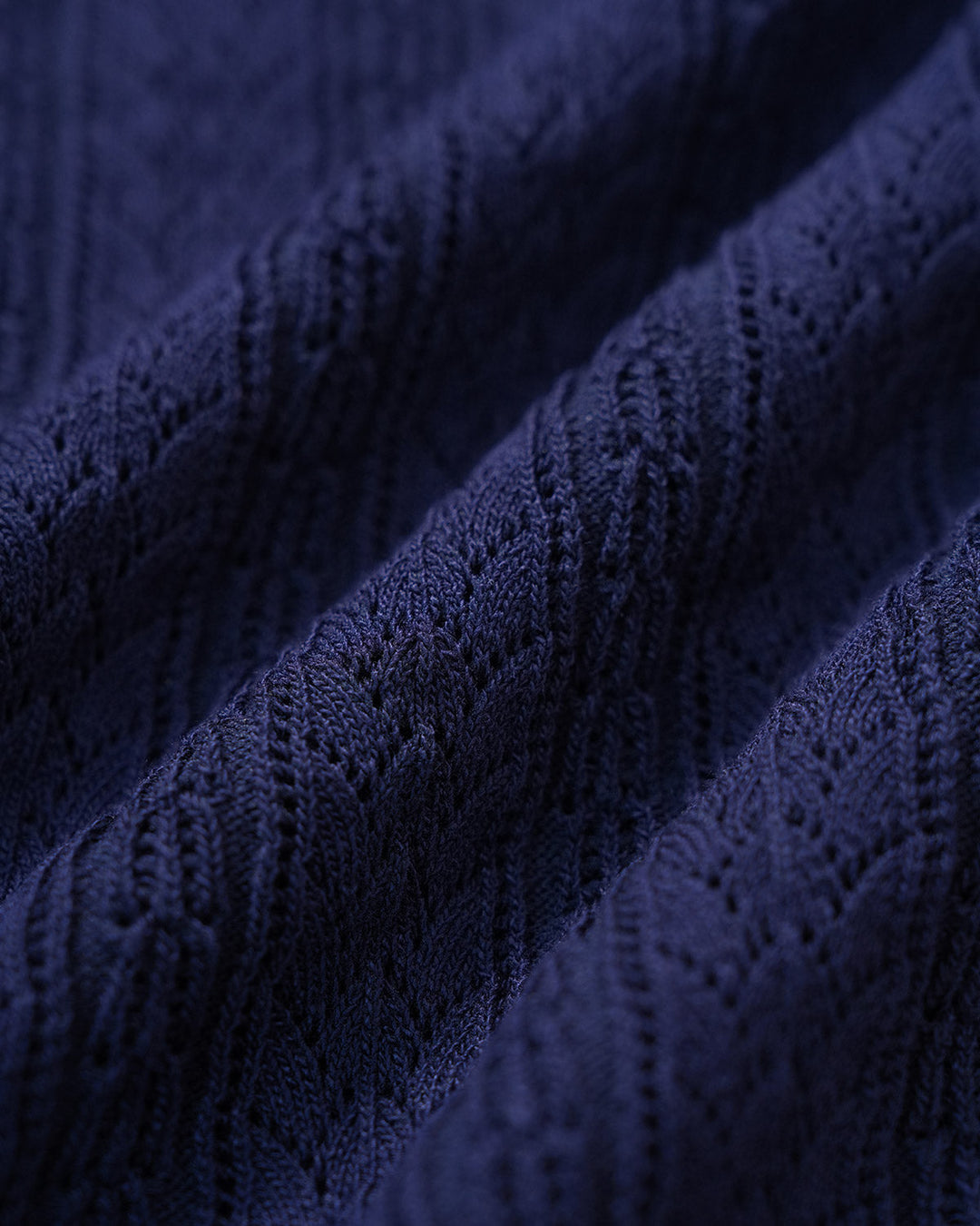 Navy Single Breasted Knit Cardigan