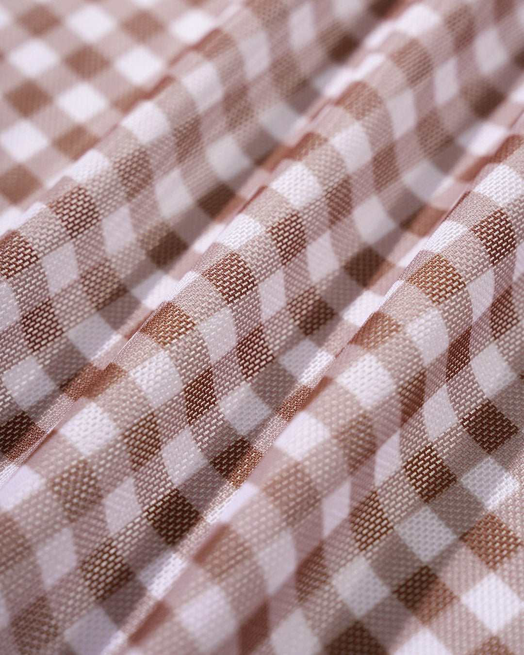 Coffee Plaid Cover-up