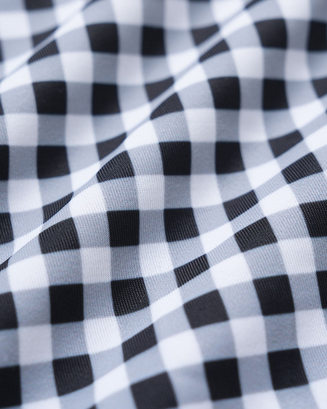 Black Plaid One Piece Swimwear