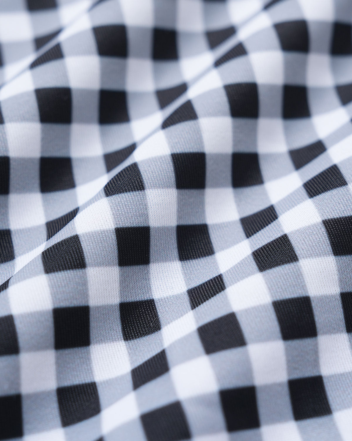 Black Plaid One Piece Swimwear