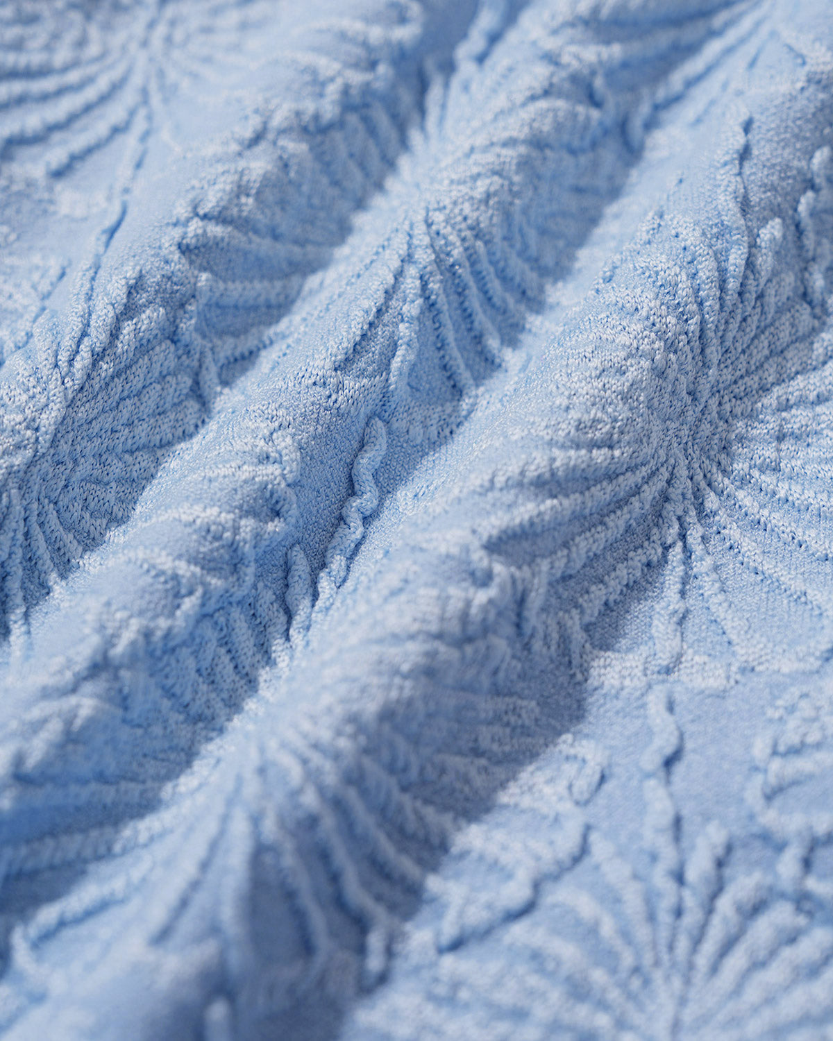 Blue Jacquard Cut Out Bikini Sets