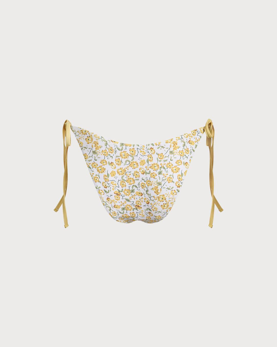 Yellow Floral Bikini Bottoms