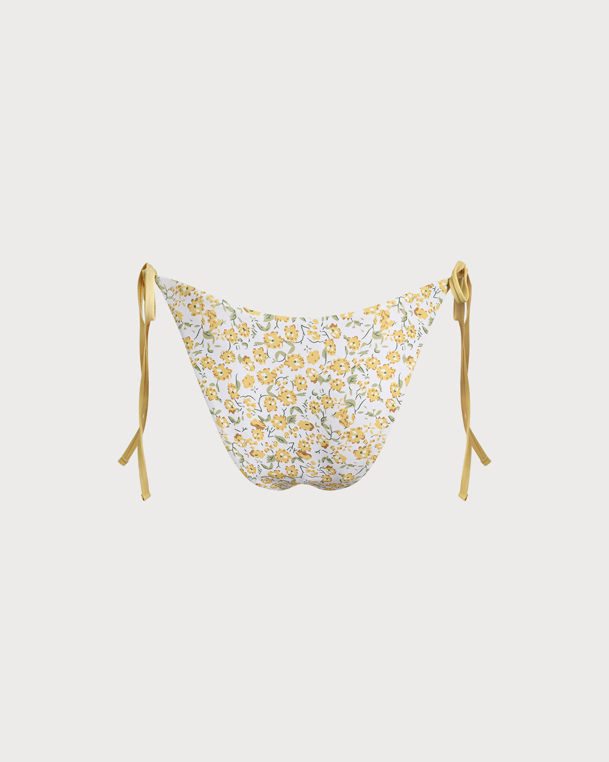 Yellow Floral Bikini Bottoms