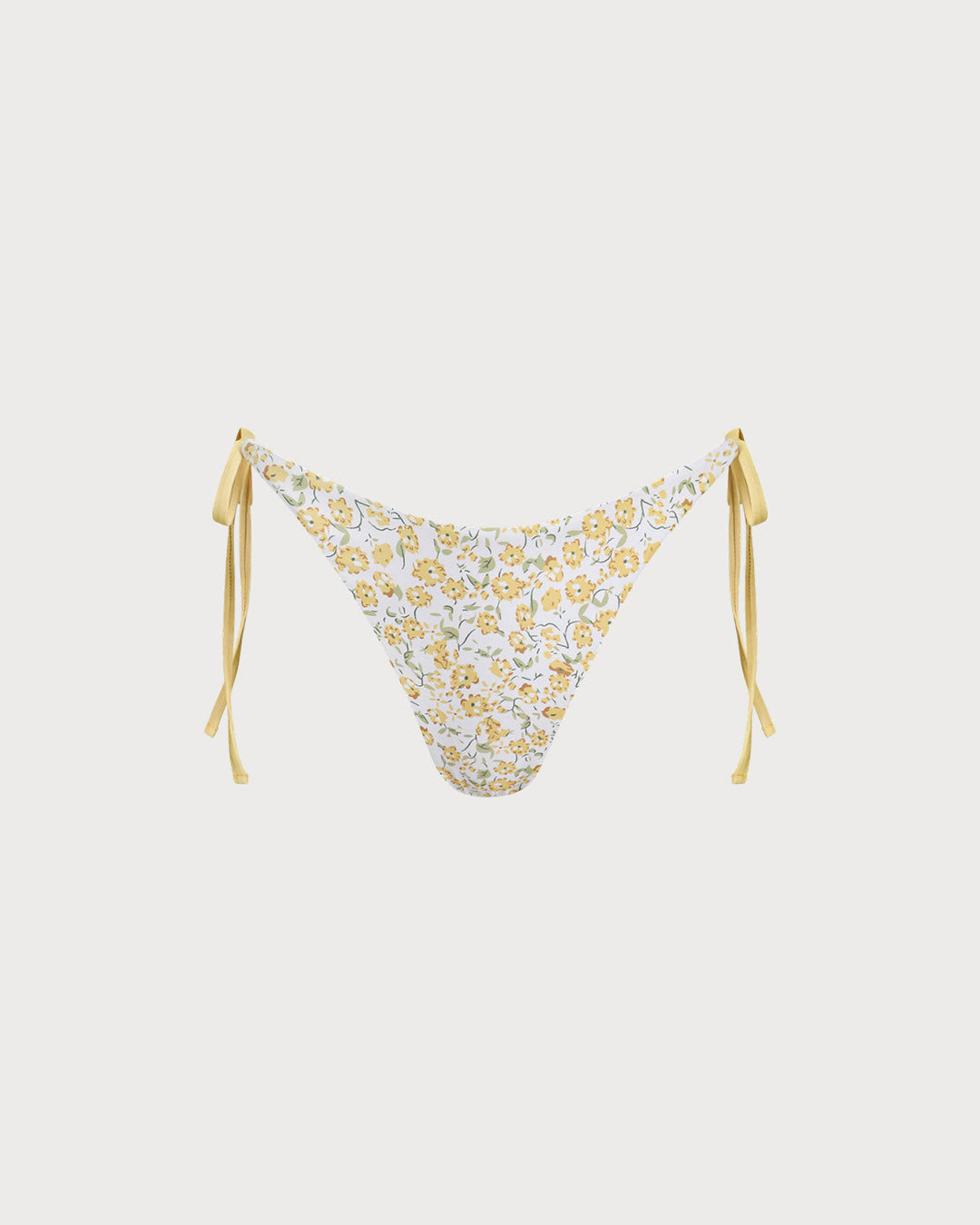 Yellow Floral Bikini Bottoms