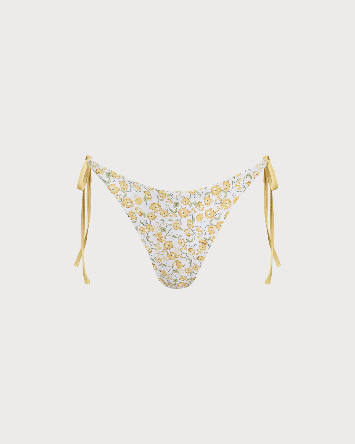 Yellow Floral Bikini Bottoms