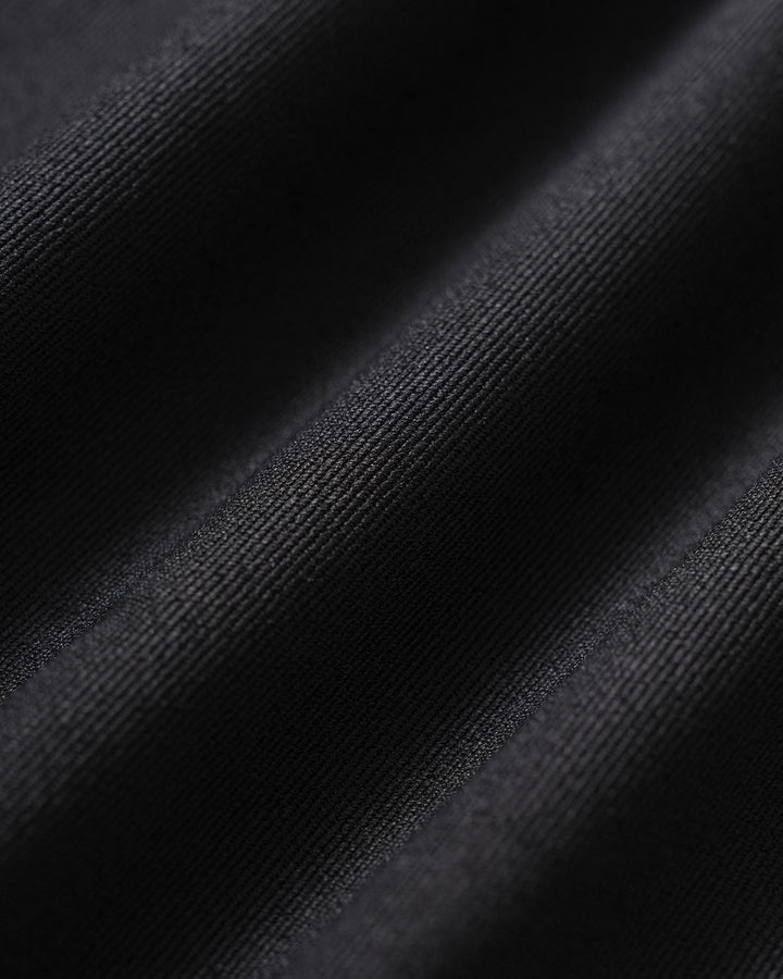 Black Straight Belted Pants