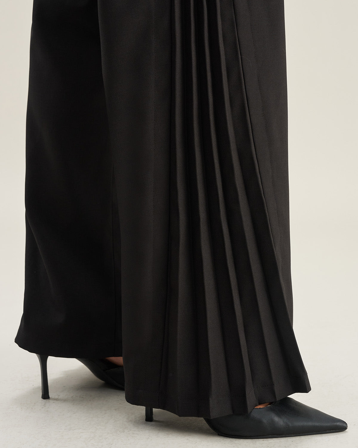 Black Flare Casual Pants