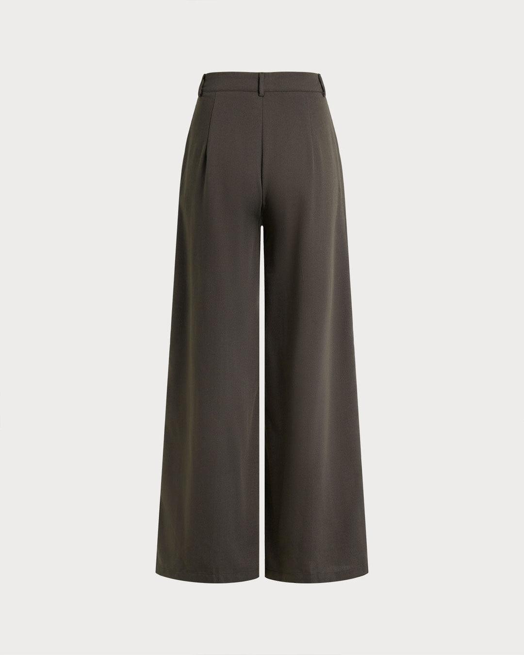 Coffee Natural Waisted Straight Pants
