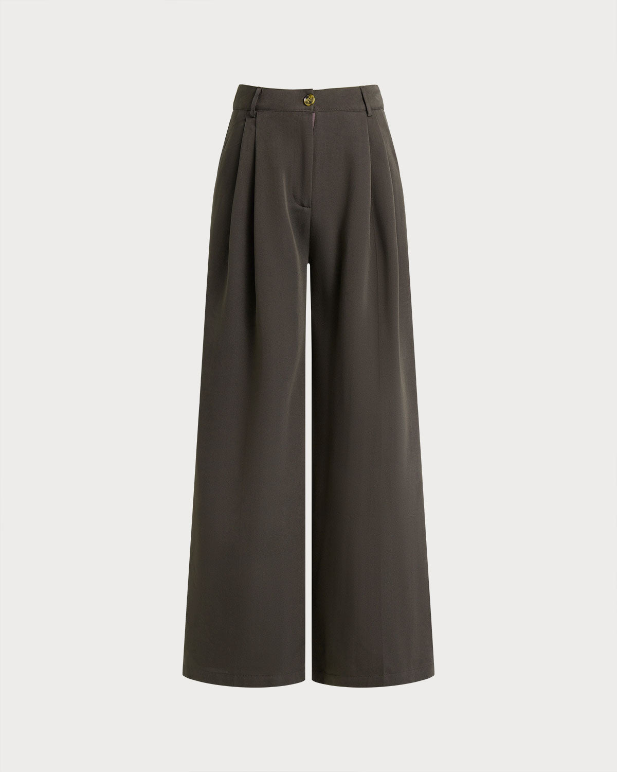 Coffee Natural Waisted Straight Pants