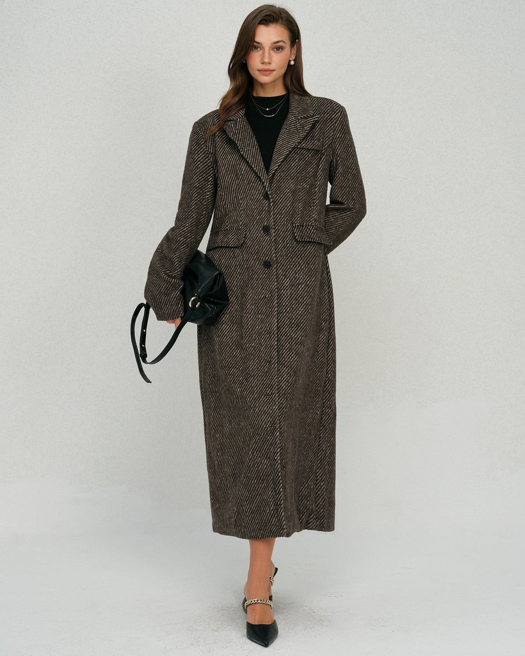 The Maven Button Notched Coat