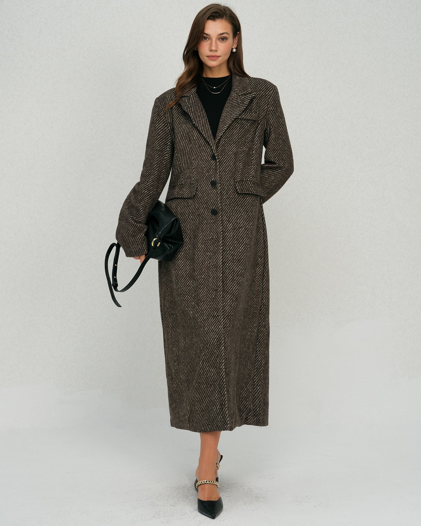 The Maven Button Notched Coat