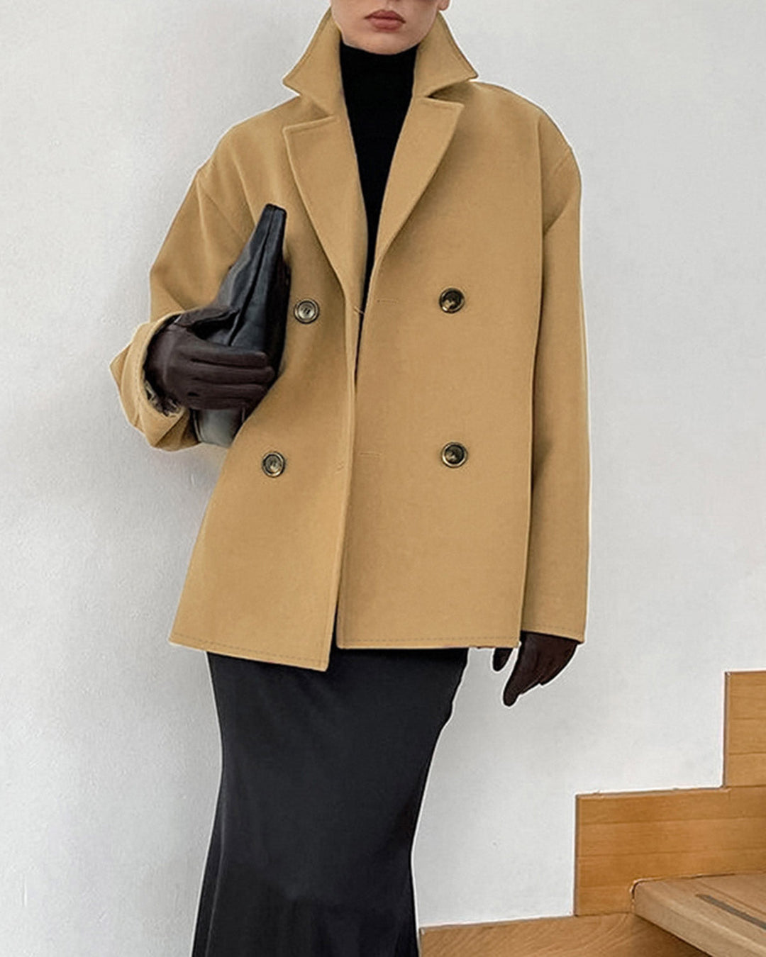 Khaki Loose Trench Coat