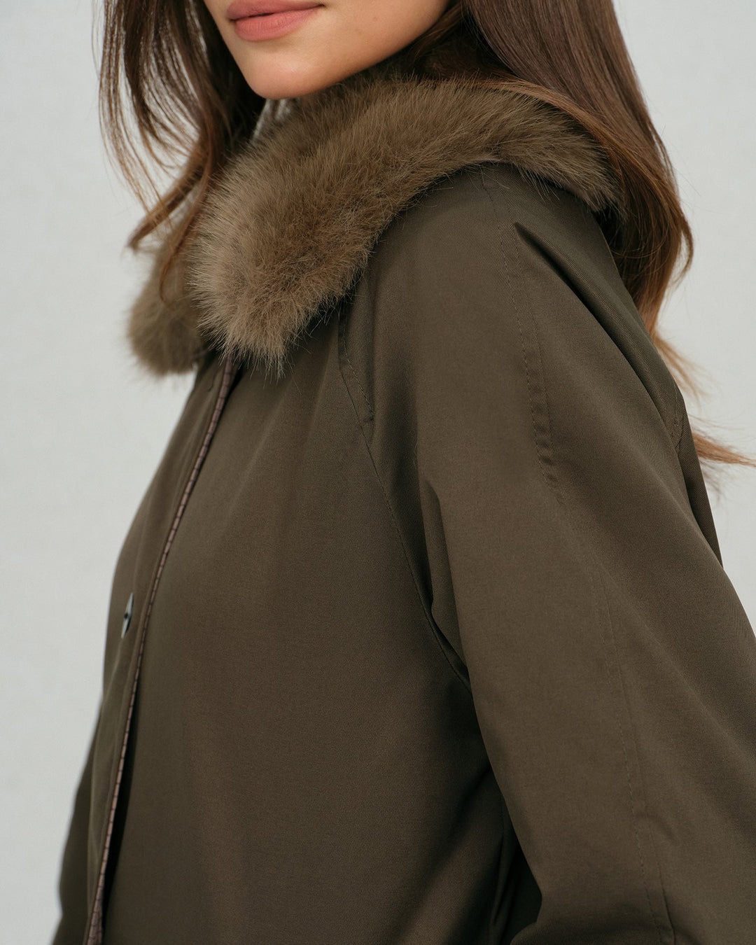 The Bianca Fur Collar Reverible Long Coat
