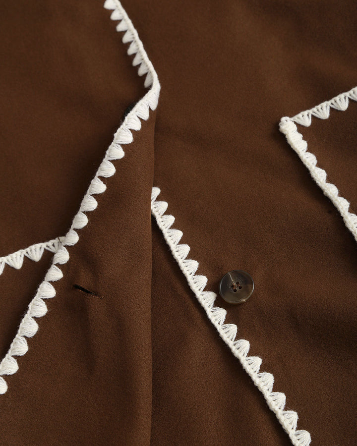 The Sienna Contrasting Pocket Coat