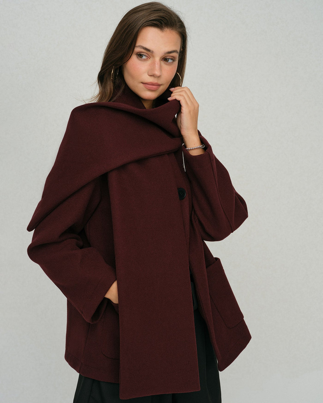 The Ember Shawl Coat