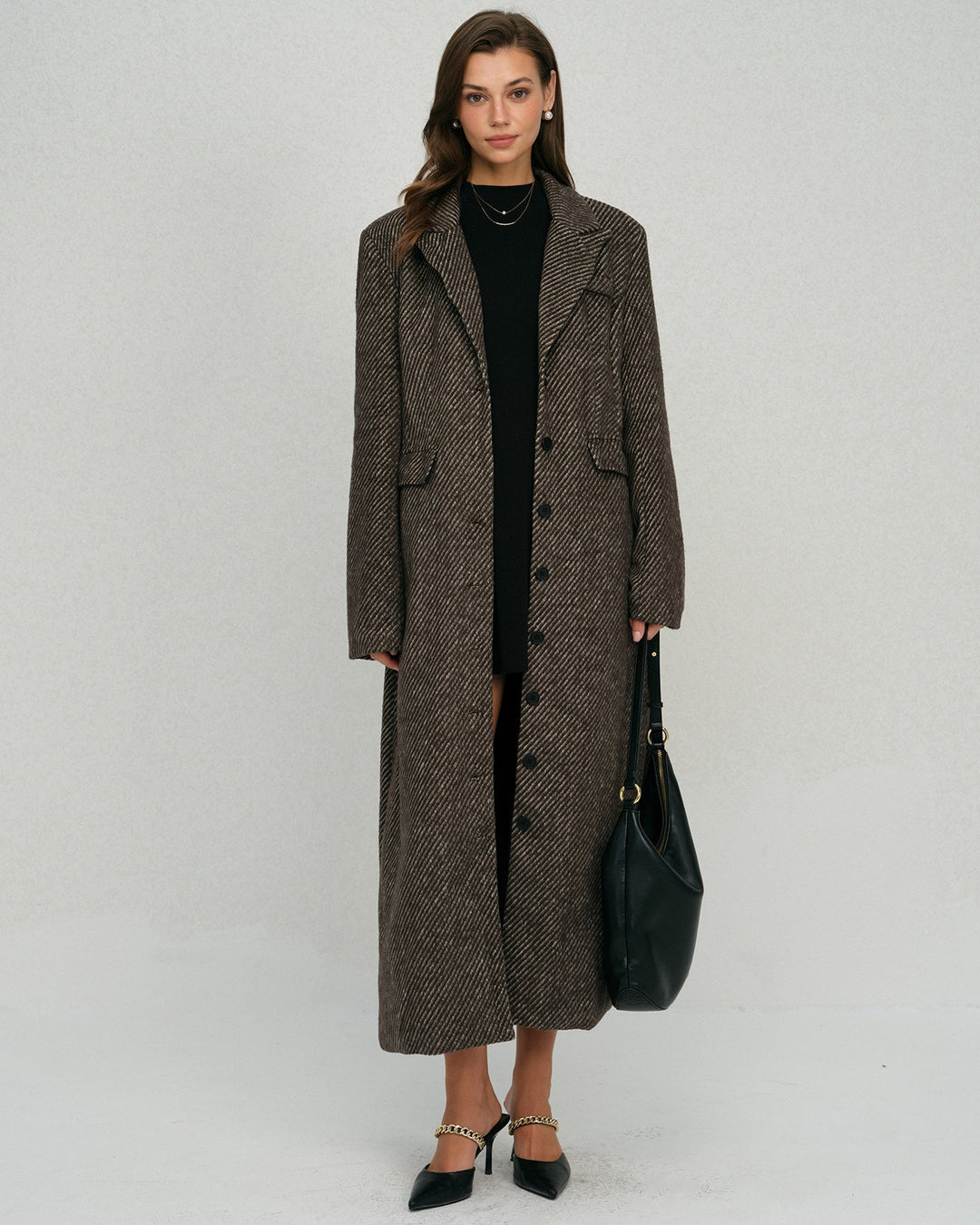 The Maven Button Notched Coat