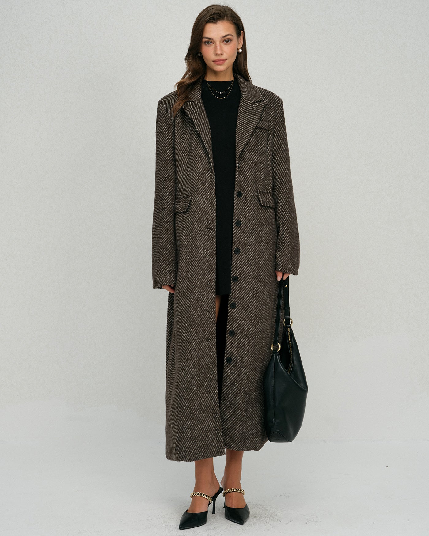 The Maven Button Notched Coat