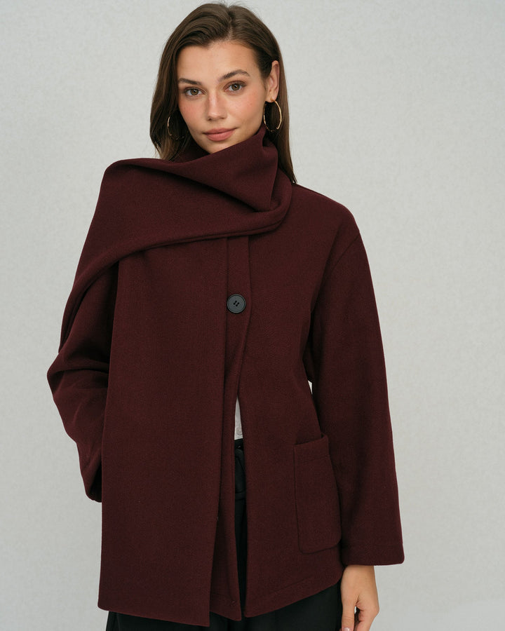 The Ember Shawl Coat