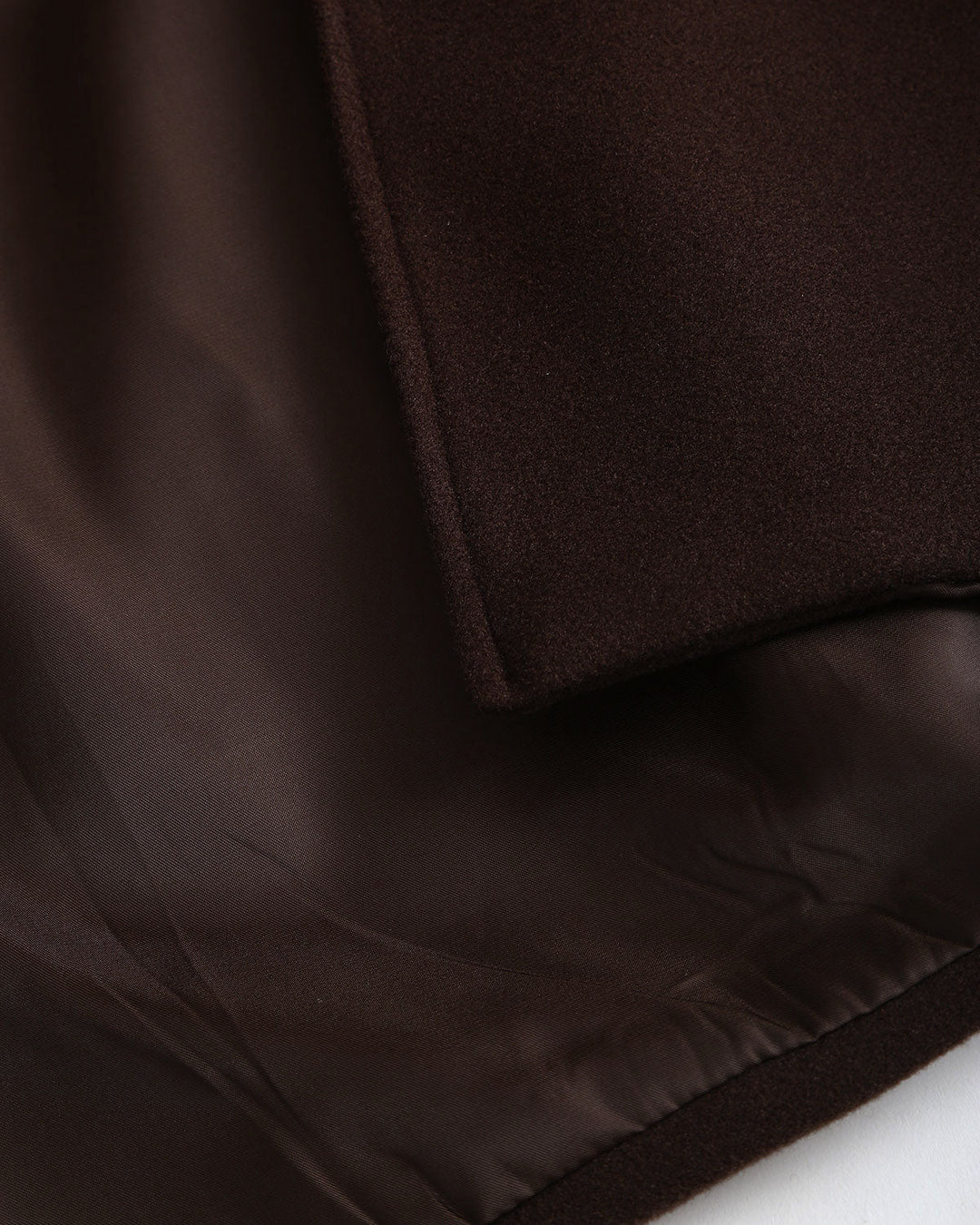 Coffee Belted Shawl Coat