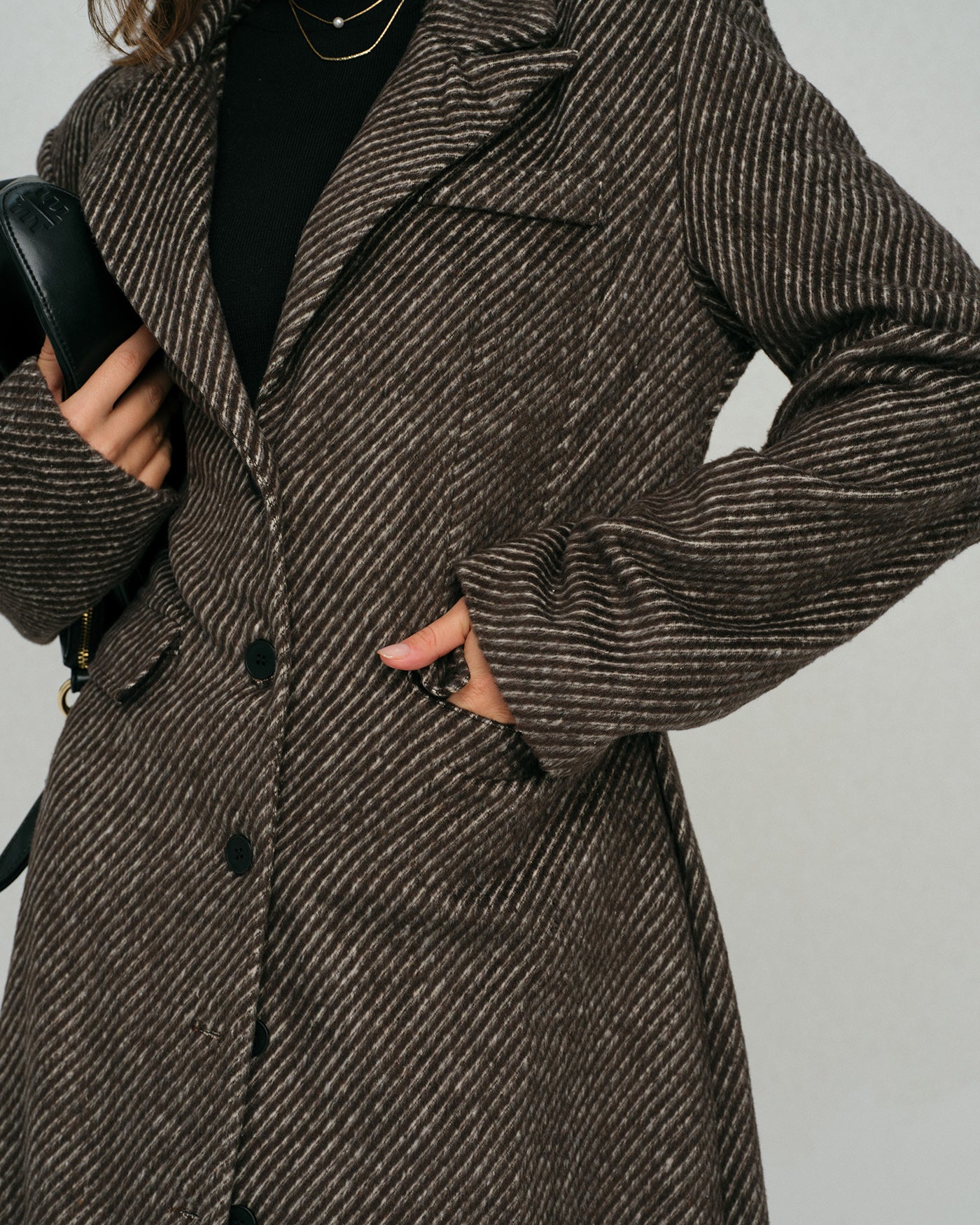 The Maven Button Notched Coat