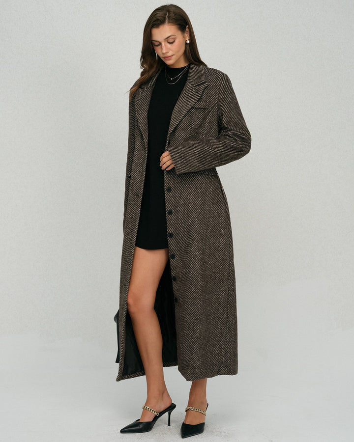 The Maven Button Notched Coat