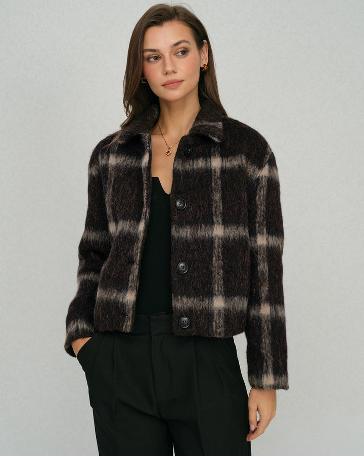 The Venus Plaid Single Breasted Jacket