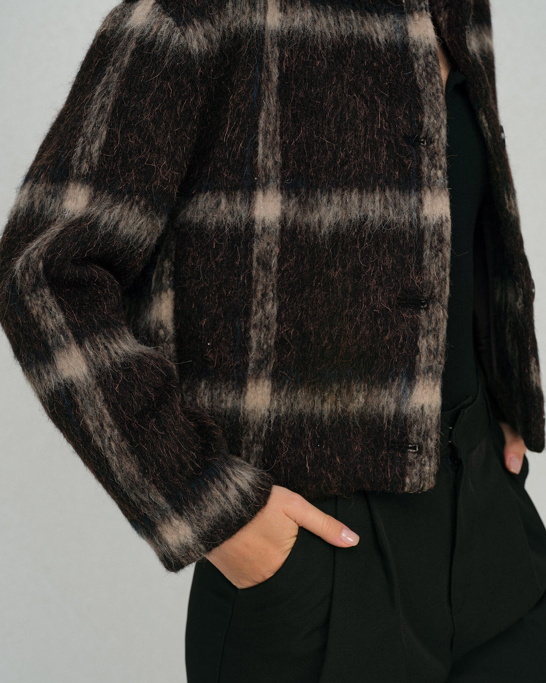 The Venus Plaid Single Breasted Jacket