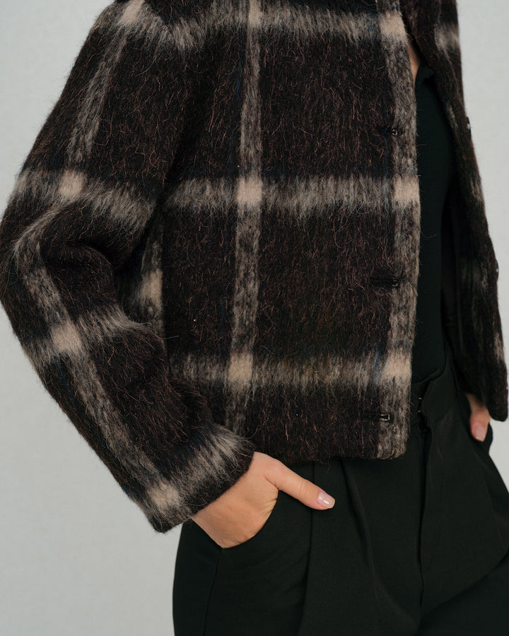 The Venus Plaid Single Breasted Jacket