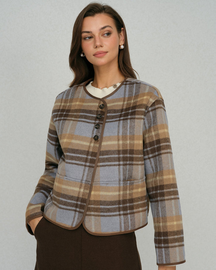 The Savoy Plaid Loose Jacket
