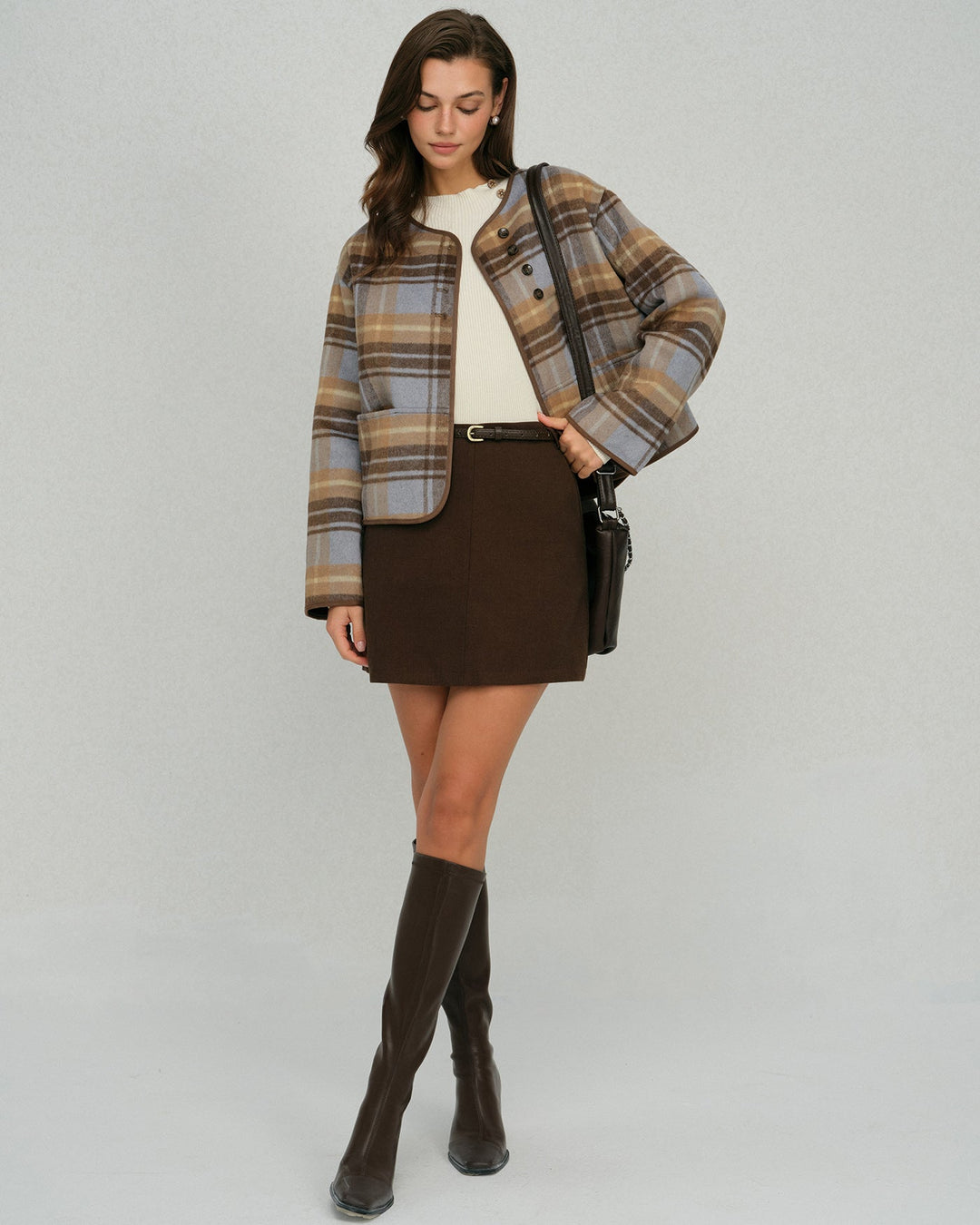 The Savoy Plaid Loose Jacket