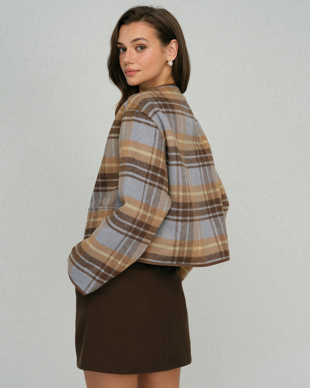 The Savoy Plaid Loose Jacket
