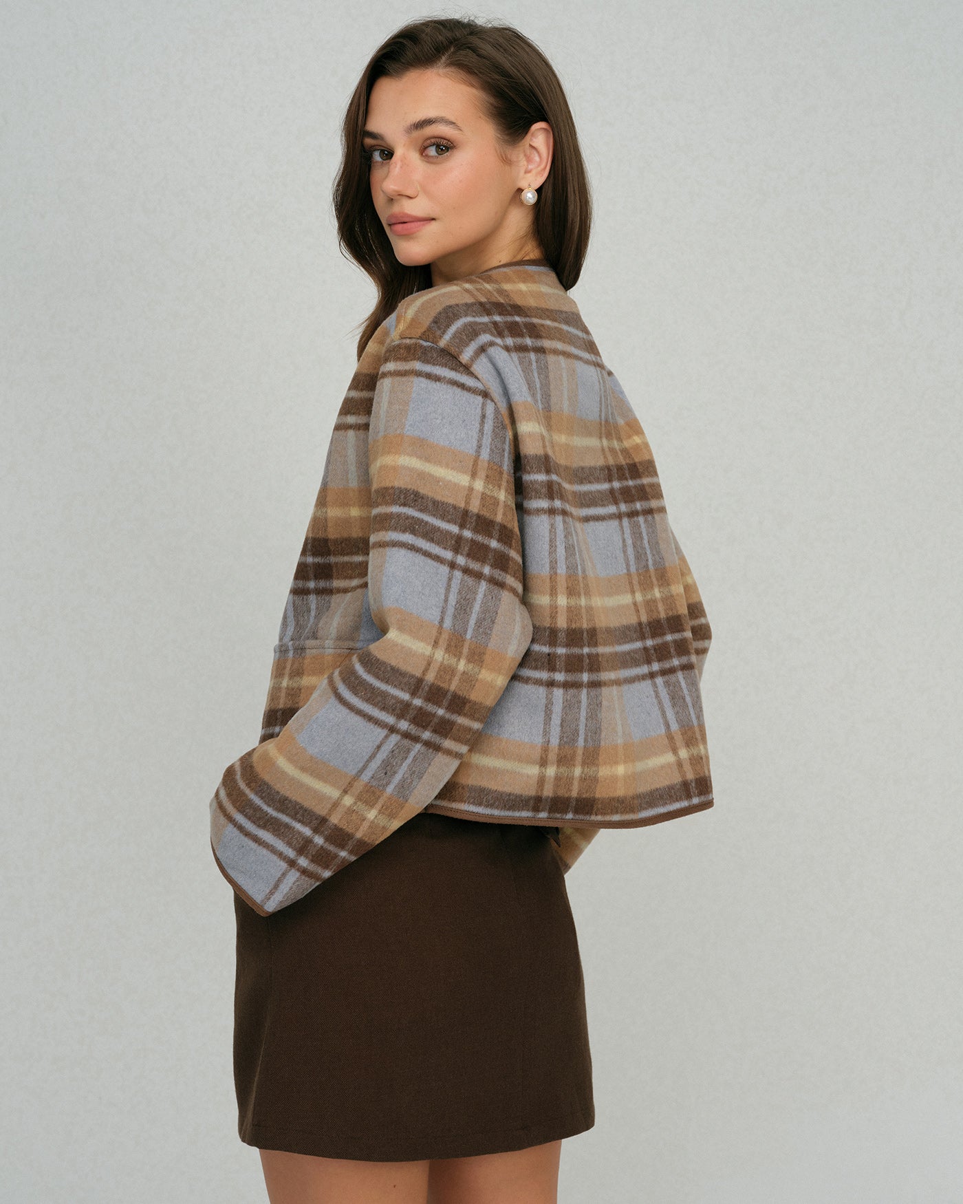 The Savoy Plaid Loose Jacket