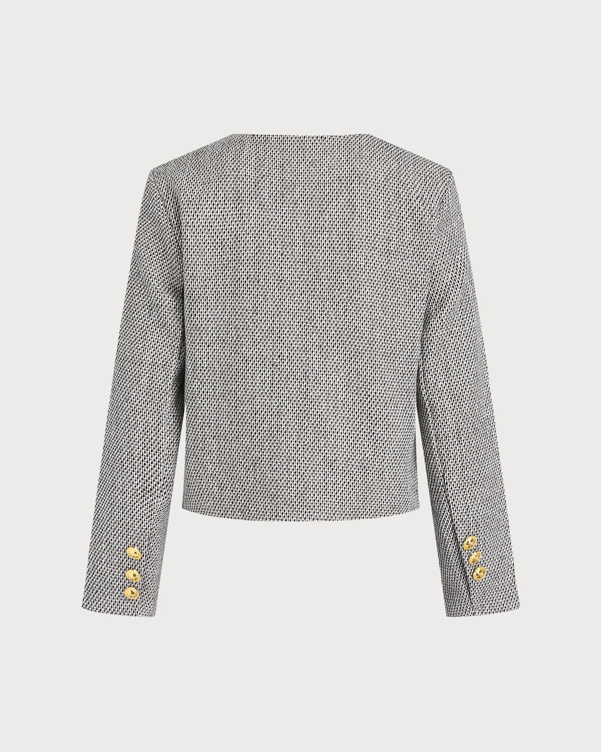 Brown Single Breasted Casual Jacket