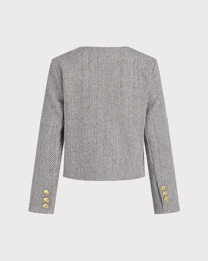 Brown Single Breasted Casual Jacket