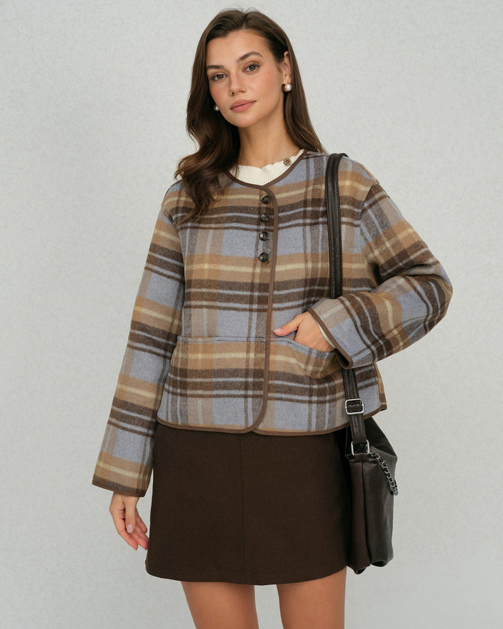 The Savoy Plaid Loose Jacket